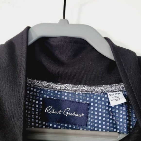 Robert Graham Preppy Tennis Gold Sport Preppy Crest Logo Zip Jacket XXL - Picture 4 of 8